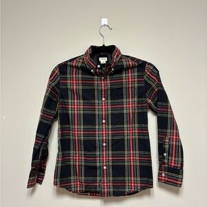 Crewcuts Boys Multicolor Plaid Button Down Shirt Sz. 10
